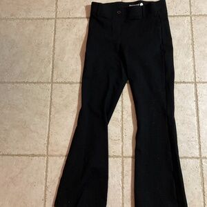 Betabrand Beta Brand Black Flared Leg Dress Pant Yoga Pant Size L Petite